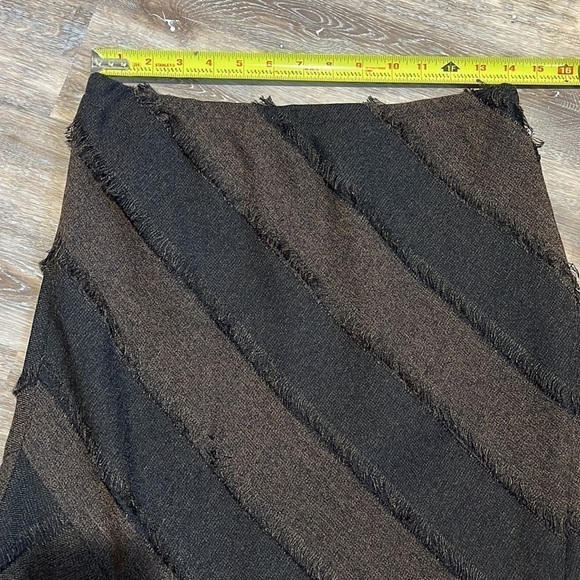 Lena Gabrielle Boho Women's Maxi Skirt Brown Size 8 A-line 90s Preppy Academia - Picture 3 of 9